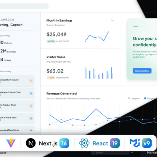 Aurora – Admin Dashboard and Web App Template